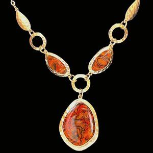 Stamped "KC" Earthy Necklace